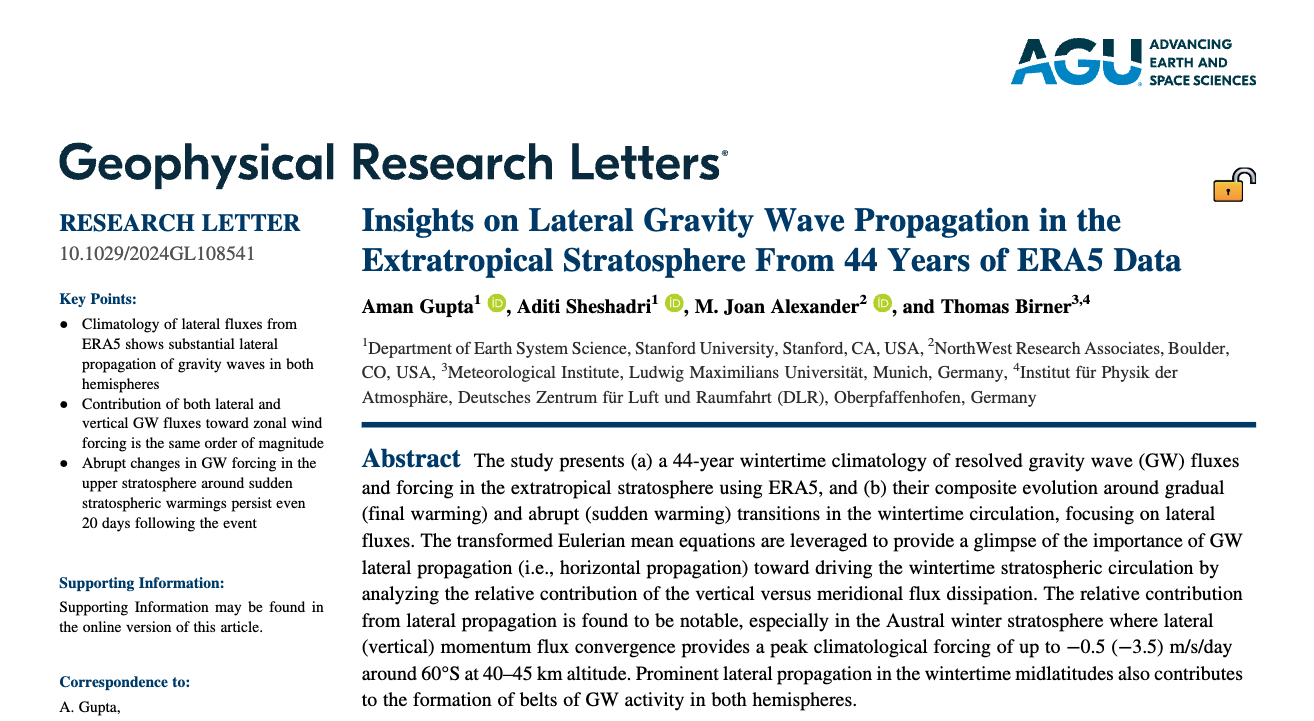 image from Insights on Lateral Gravity Wave Propagation in the Extratropical Stratosphere From 44 Years of ERA5 Data