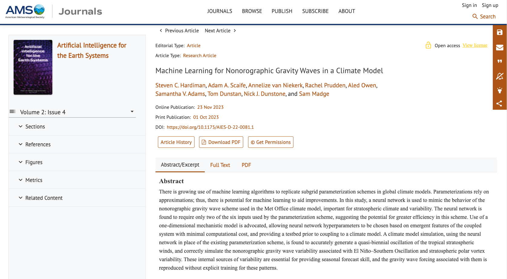 image from Machine Learning for Nonorographic Gravity Waves in a Climate Model